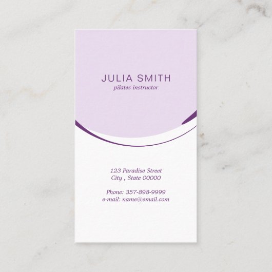 Pilates zeemeermin pose op de reformer | Kleur Klantenkaartje (Achterkant)