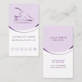 Pilates zeemeermin pose op de reformer | Kleur Klantenkaartje (Voorkant / Achterkant)