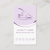 Pilates zeemeermin pose op de reformer | Kleur Klantenkaartje (Voorkant)