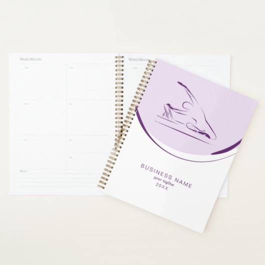 Pilates zeemeermin pose op de reformer | Kleur Planner (Display)