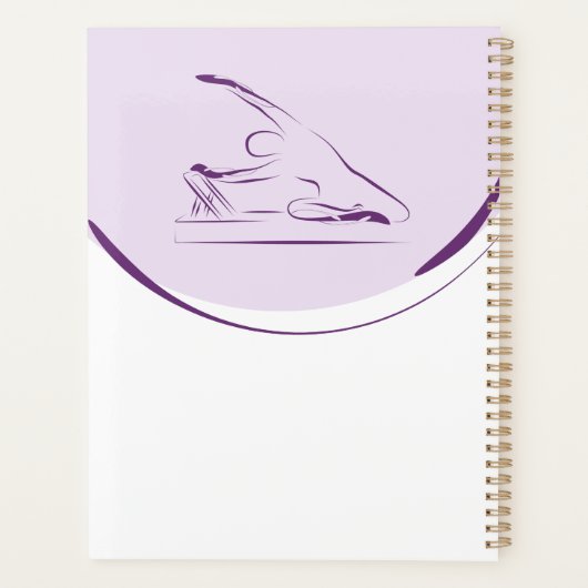 Pilates zeemeermin pose op de reformer | Kleur Planner (Achterkant)