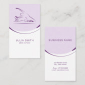 Pilates zeemeermin pose op de reformer | Kleur Visitekaartje (Voorkant / Achterkant)