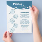 Pilatesstudio Flyer (Hand)