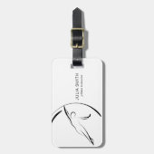 Pilateurs Pilates Pose Bagagelabel (Voorkant verticaal)