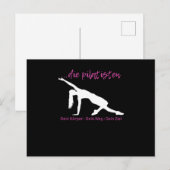Pilatisten Sport Fitness Gift Briefkaart (Voorkant / Achterkant)
