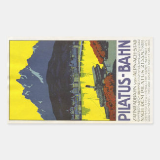 Pilatus Bahn Rechthoekige Sticker
