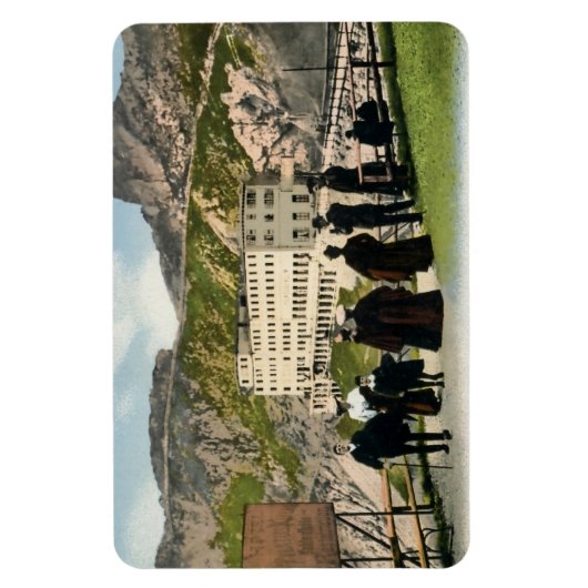 Pilatus Kulm belle époque Swiss Alps Magneet (Verticaal)