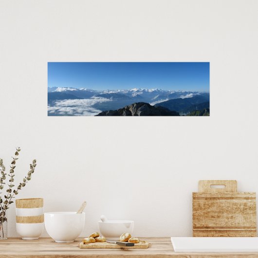 Pilatus Panorama Poster (Keuken)