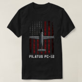 Pilatus PC 12 Plane T-shirt (Design voorkant)