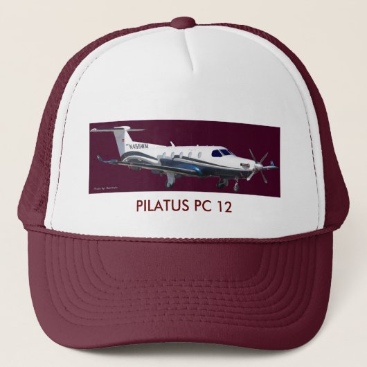 Pilatus PC-12 Portret, PILATUS PC 12 Trucker Pet (Voorkant)