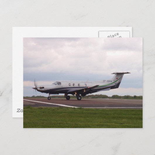 Pilatus PC 12 SP-NWM Briefkaart (Voorkant / Achterkant)