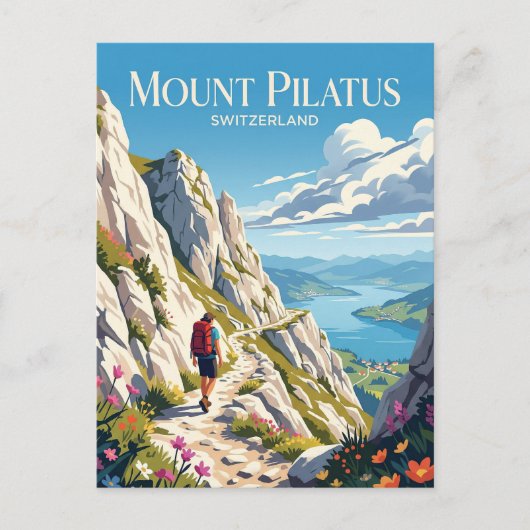 Pilatus Zwitserland Briefkaart (Voorkant)