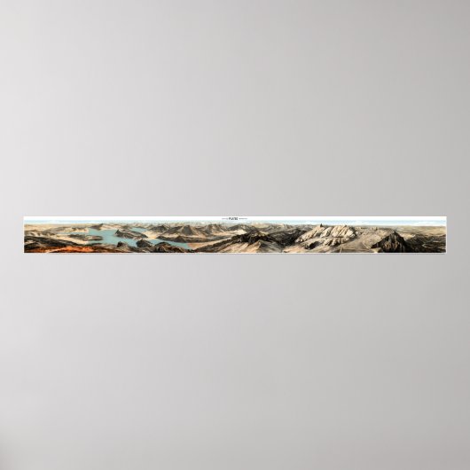 PILATUS Zwitsers Alps Panorama 360° Poster (Voorkant)