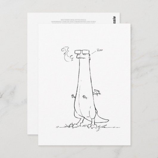 Pilchard de Dragon Briefkaart (Voorkant / Achterkant)