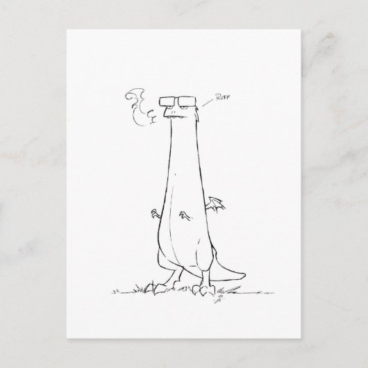 Pilchard de Dragon Briefkaart (Voorkant)