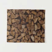Pile of firewoods wandkleed (Voorkant (horizontaal))