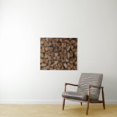 Pile of firewoods wandkleed (In Situ (horizontaal))
