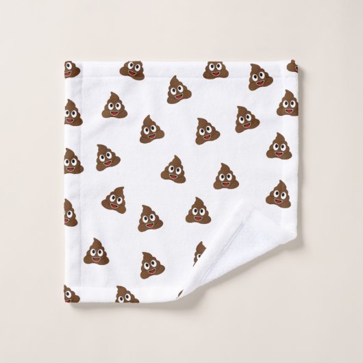 Pile of Poo emoji smiling poops Washandje (Wasdoekje)