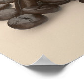 Pile of roasted coffee beans poster (Hoek)