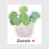 Pilea - huis plant sticker (Vel)