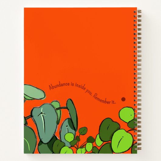 Pilea Notitieboek (Achterkant)