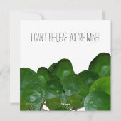 Pilea Sweet Plant Pun Valentijn Feestdagenkaart (Achterkant)