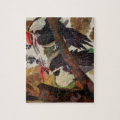 Pileated Woodpecker Audubon Bird Wildlife Painting Legpuzzel (Verticaal)