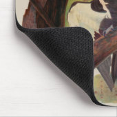 Pileated Woodpecker Audubon Bird Wildlife Painting Muismat (Hoek)