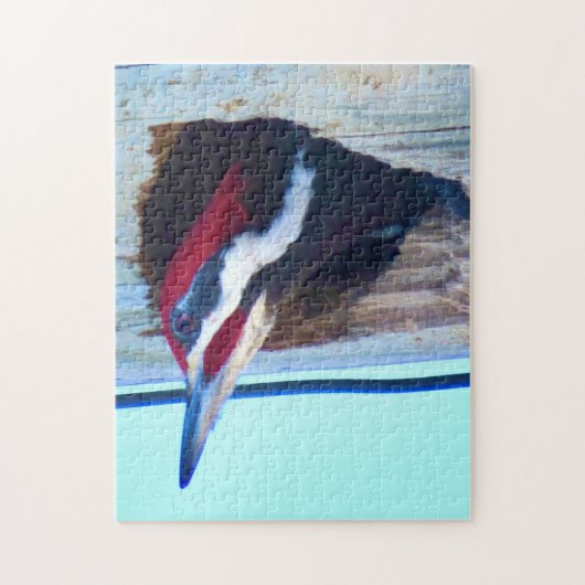 Pileated Woodpecker - Bird Puzzle Legpuzzel (Verticaal)