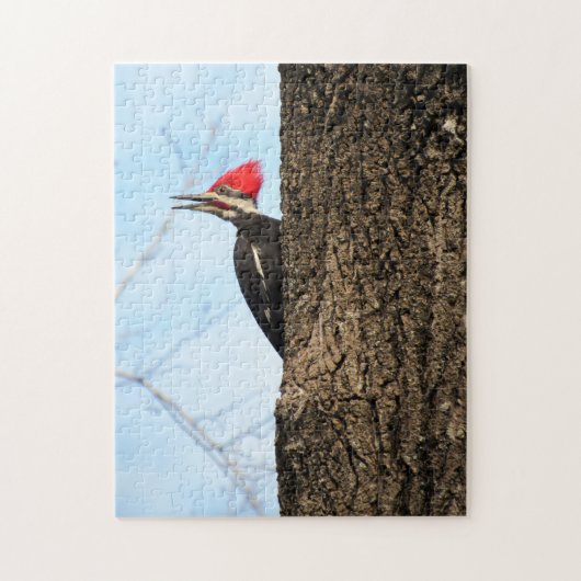 Pileated Woodpecker - Bird - Puzzle Legpuzzel (Verticaal)