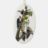 Pileated Woodpecker, John Audubon Keramisch Ornament (Rechts)