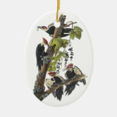 Pileated Woodpecker, John Audubon Keramisch Ornament (Voorkant)