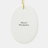Pileated Woodpecker, John Audubon Keramisch Ornament (Achterkant)