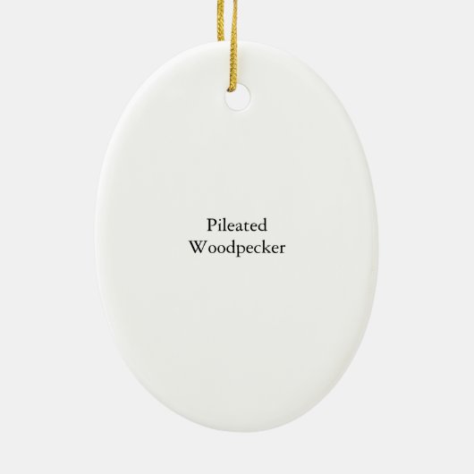 Pileated Woodpecker, John Audubon Keramisch Ornament (Achterkant)