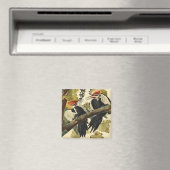 Pileated Woodpecker, John James Audubon Magneet (Insitu (Vaatwasser))