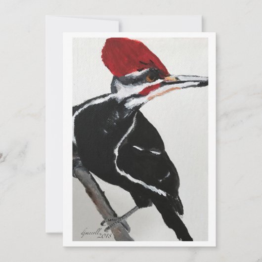 Pileated Woodpecker Kaart (Voorkant)