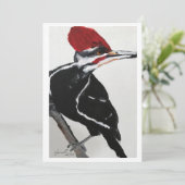 Pileated Woodpecker Kaart (Staand voorkant)