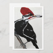 Pileated Woodpecker Kaart (Voorkant / Achterkant)