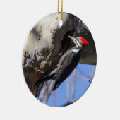 Pileated Woodpecker Keramisch Ornament (Rechts)