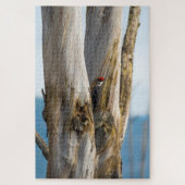 Pileated Woodpecker Legpuzzel (Verticaal)