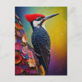 Pileated Woodpecker Postcard Briefkaart (Voorkant)