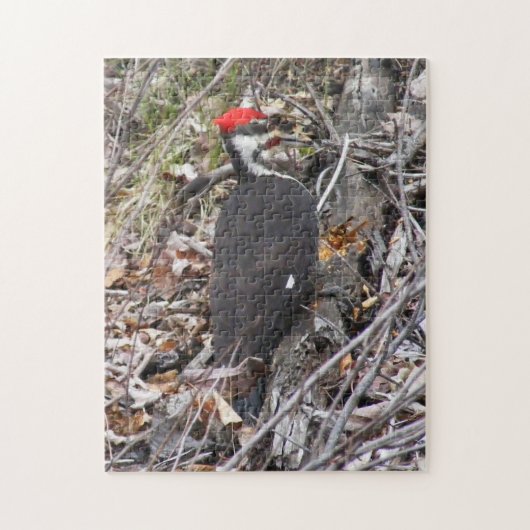 Pileated Woodpecker Puzzle Legpuzzel (Verticaal)