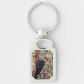 Pileated Woodpecker Sleutelhanger (Voorkant)