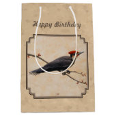 Pileated Woodpecker Tan Medium Cadeauzakje (Voorkant)