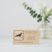 Pileated Woodpecker Tan Visitekaartje (Staand voorkant)