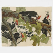 Pileated Woodpecker uit Audubon Birds of America Fleece Deken (Voorkant (Horizontaal))