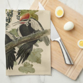 Pileated Woodpecker uit Audubon Birds of America Theedoek (Quarter Fold)