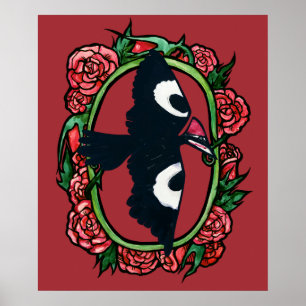 Pileated Woodpecker Vogelkunst Poster