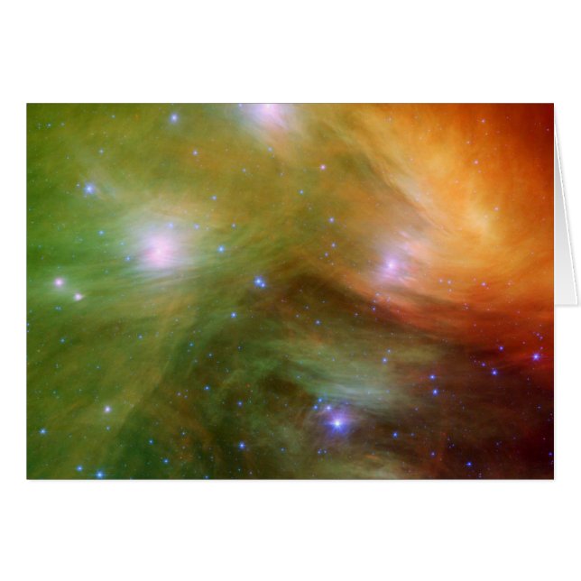 Pileiades sterren in infrarood SSC2007 07A (Voorkant Horizontaal)