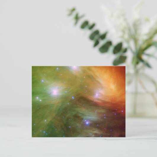 Pileiades sterren in infrarood SSC2007 07A Briefkaart (Staand voorkant)